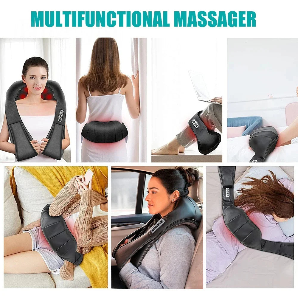 MassagoPro Shiatsu Heated Neck & Shoulder Massager