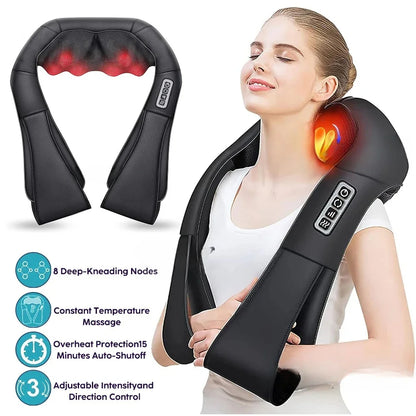 MassagoPro Shiatsu Heated Neck & Shoulder Massager
